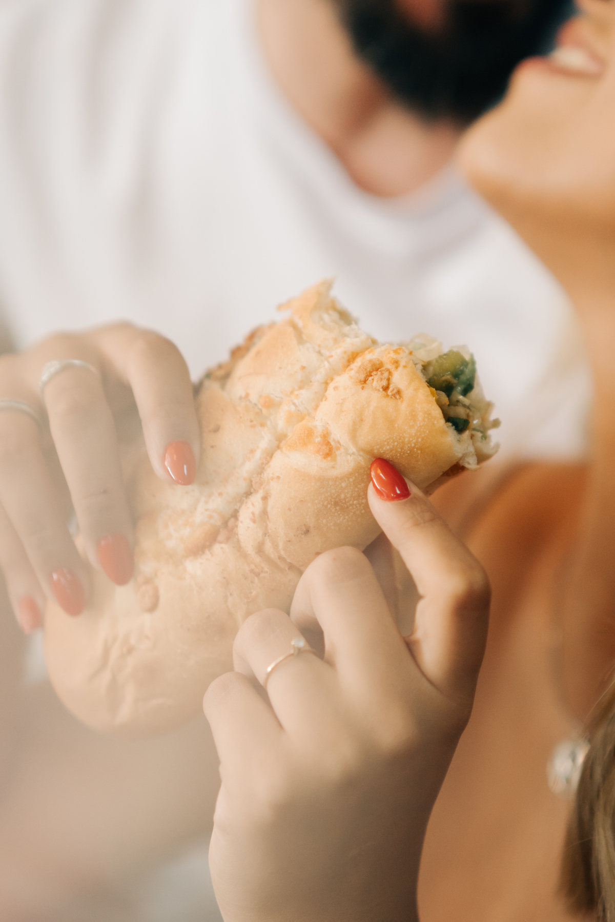 Ensaio de casal na Subway.