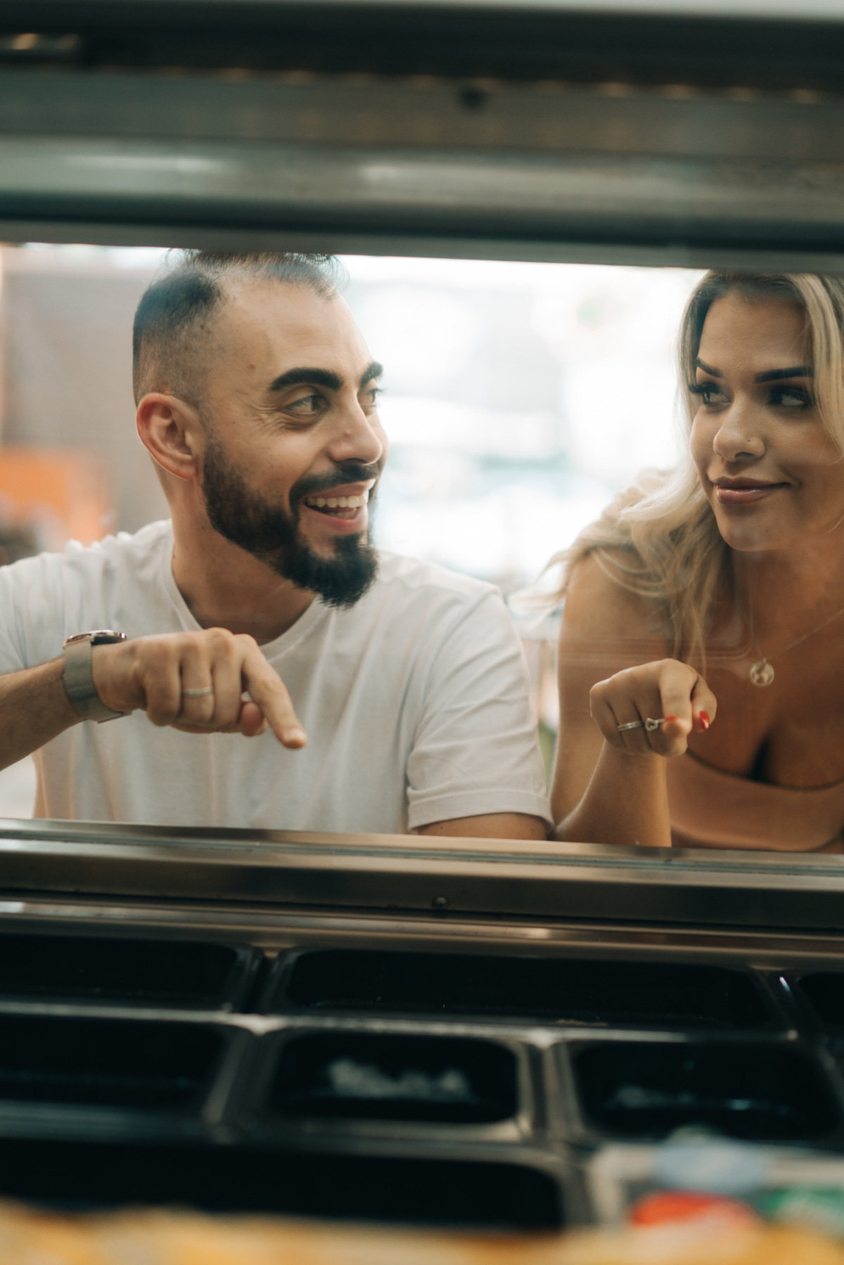 Ensaio de casal na Subway.