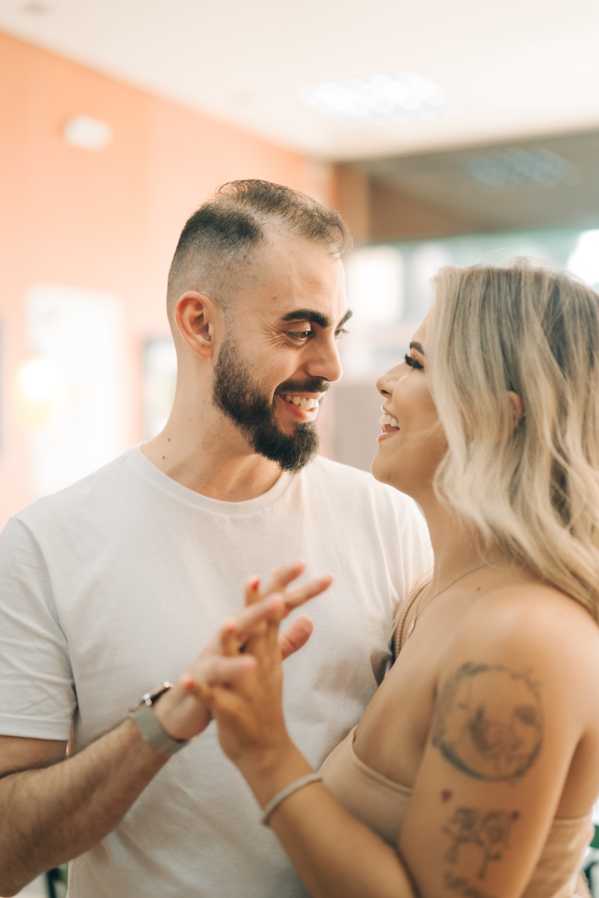 Ensaio de casal na Subway.