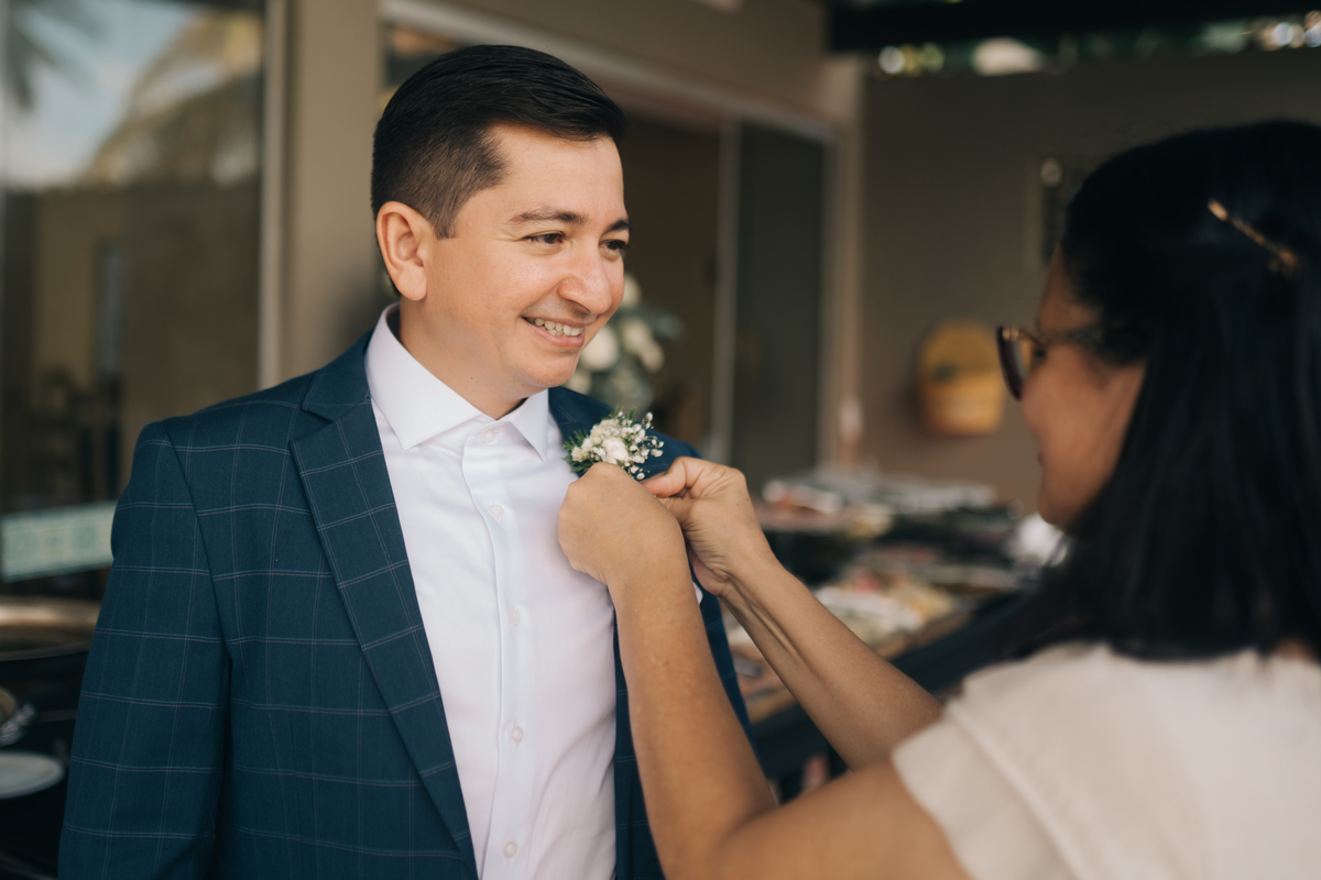 Decoração de casamento na praia.