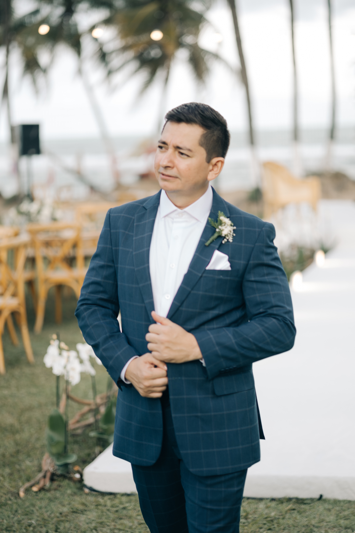 Decoração de casamento na praia.