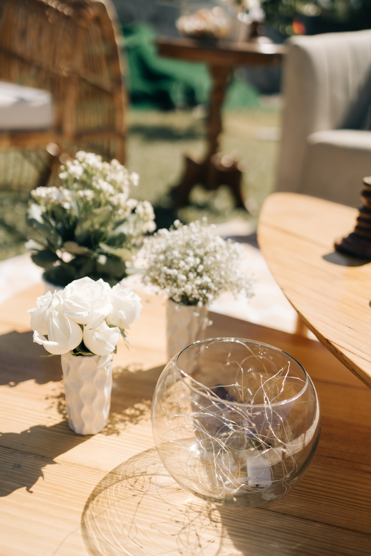 Decoração de casamento na praia.