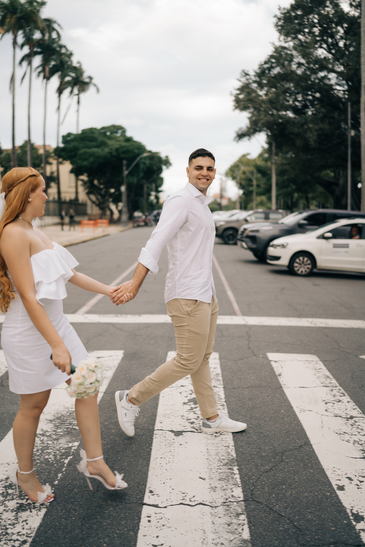 Ensaio de casal no Recife antigo.