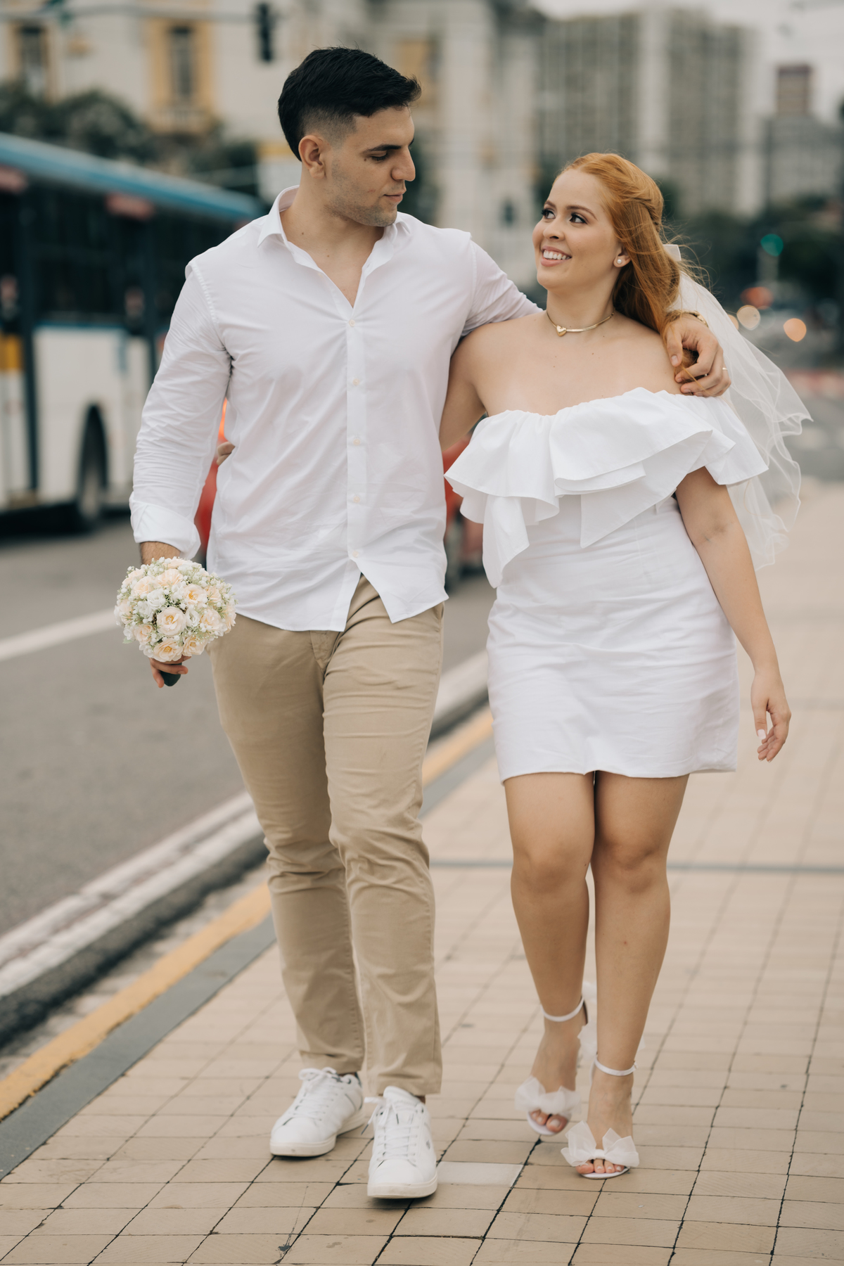 Ensaio de casal no Recife antigo.