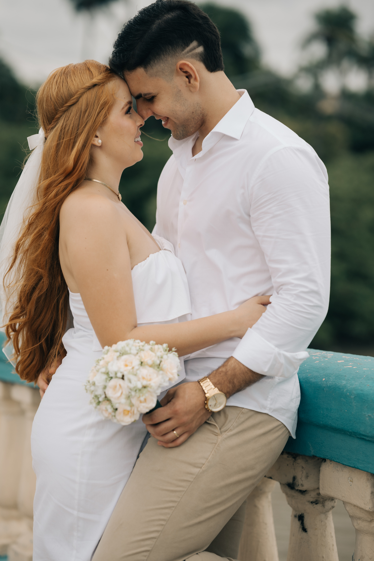 Ensaio de casal no Recife antigo.
