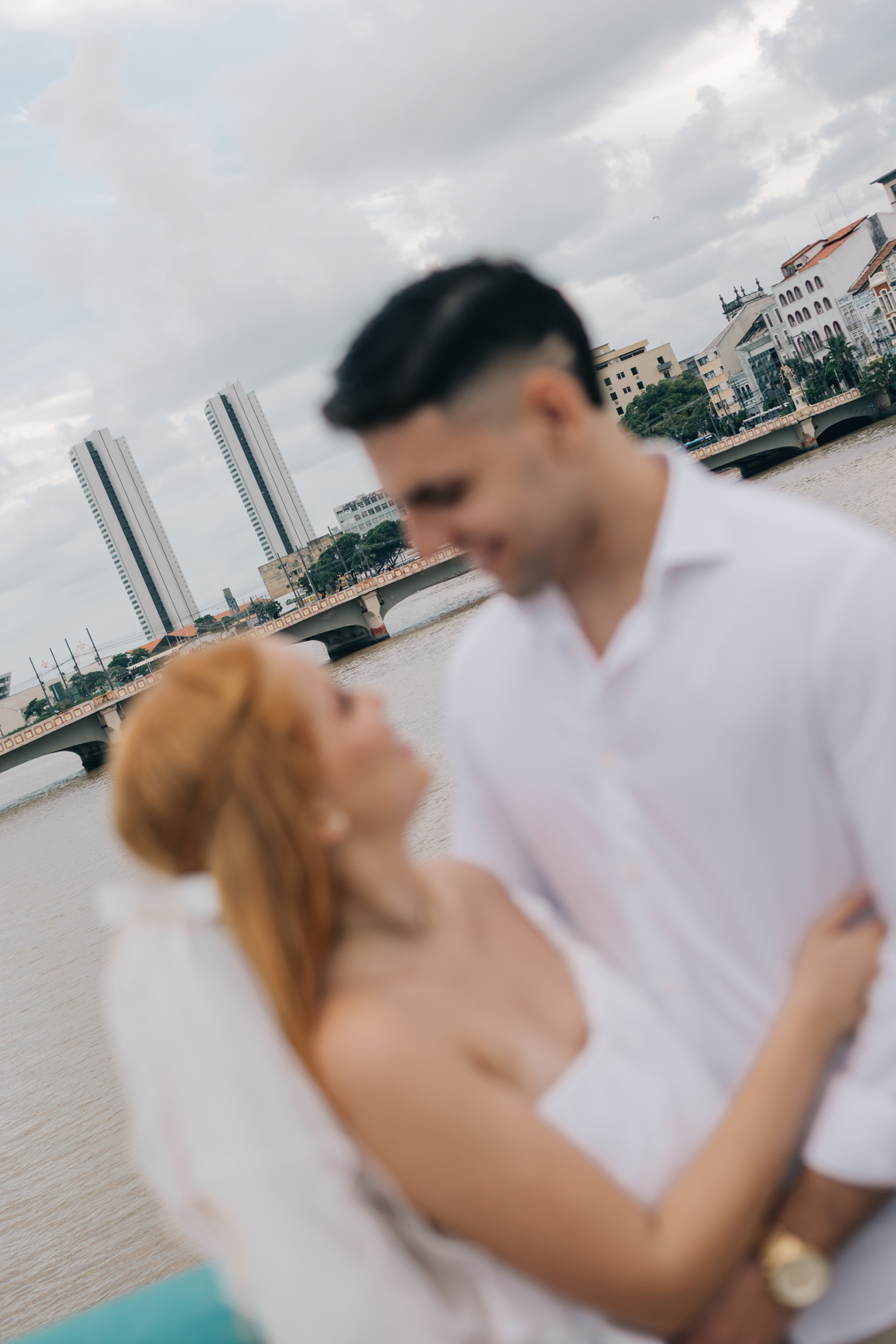 Ensaio de casal no Recife antigo.