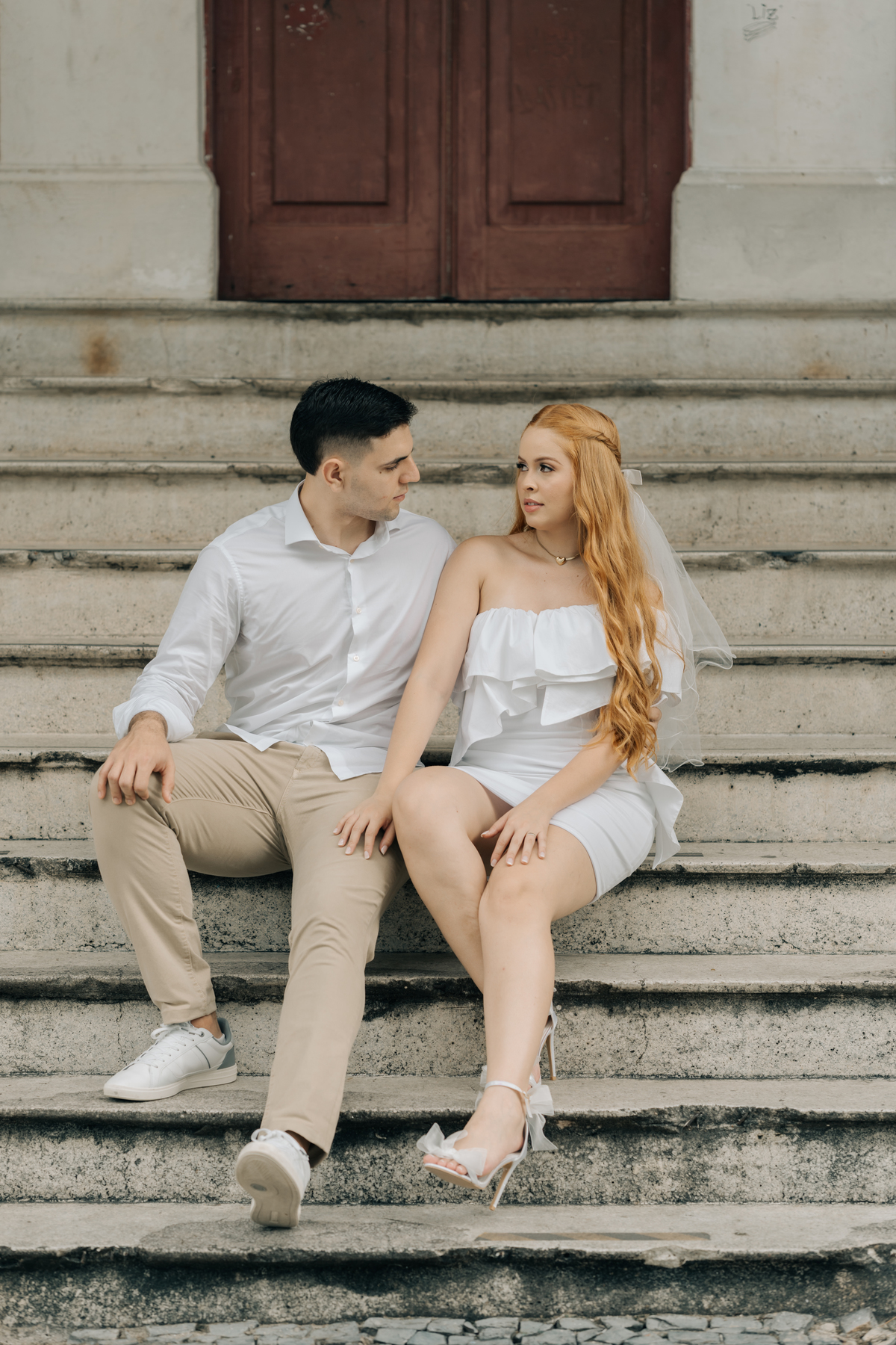 Ensaio de casal no Recife antigo.