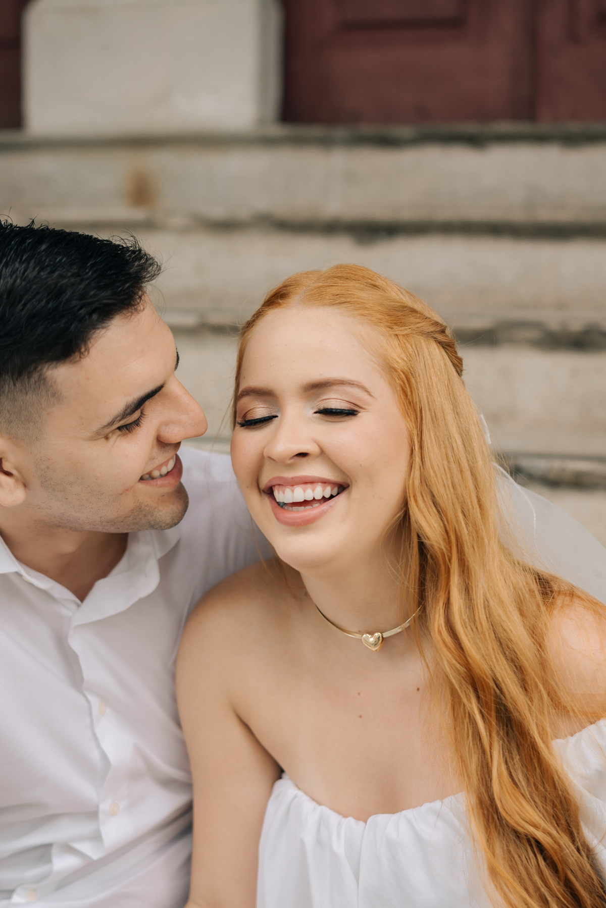 Ensaio de casal no Recife antigo.