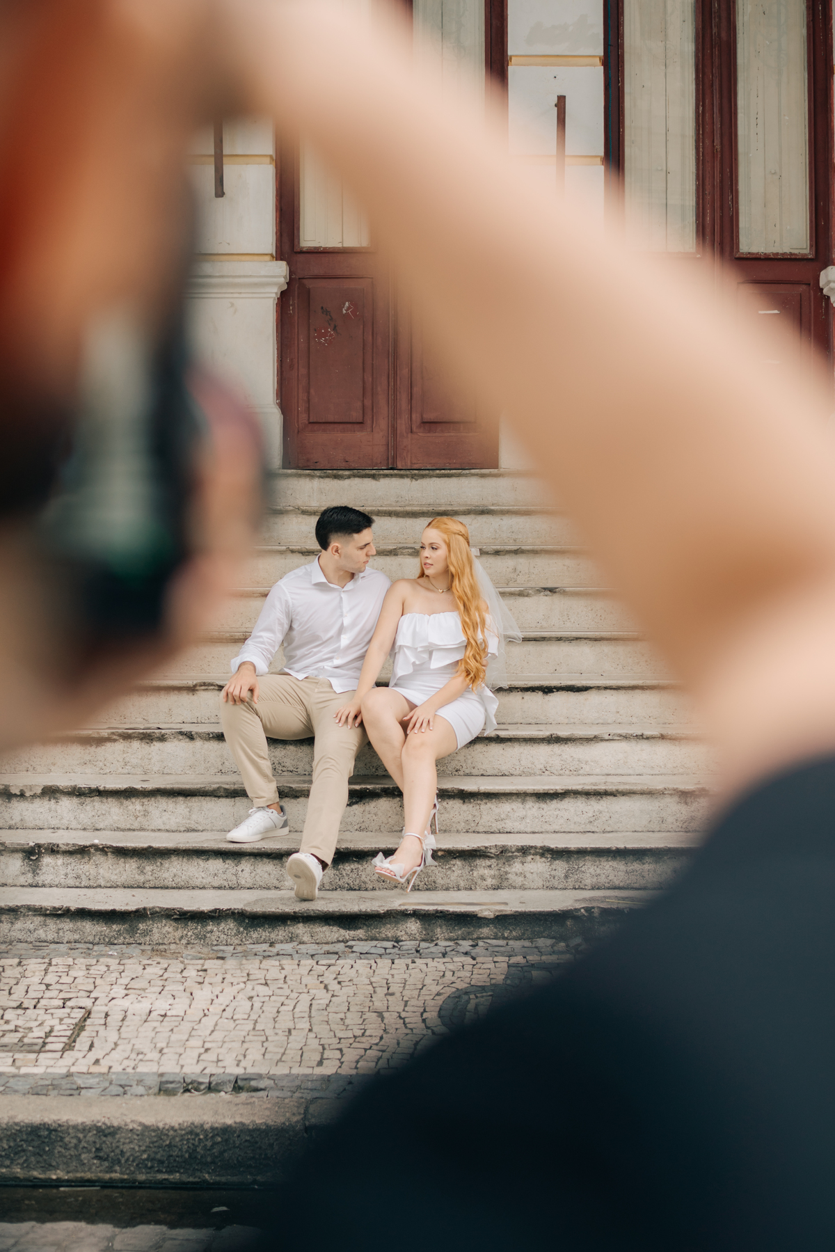 Ensaio de casal no Recife antigo.