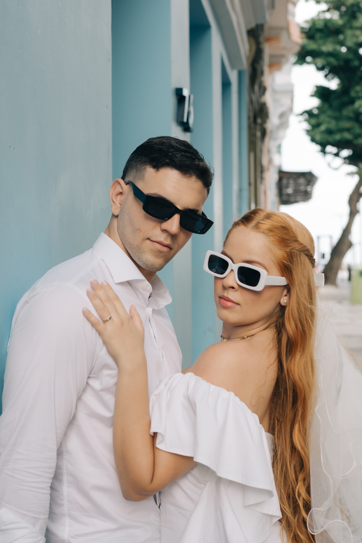 Ensaio de casal no Recife antigo.