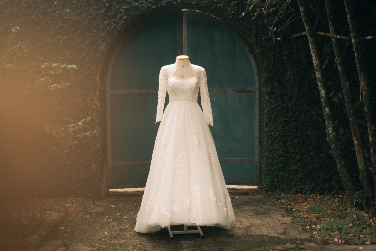 Vestido de casamento.