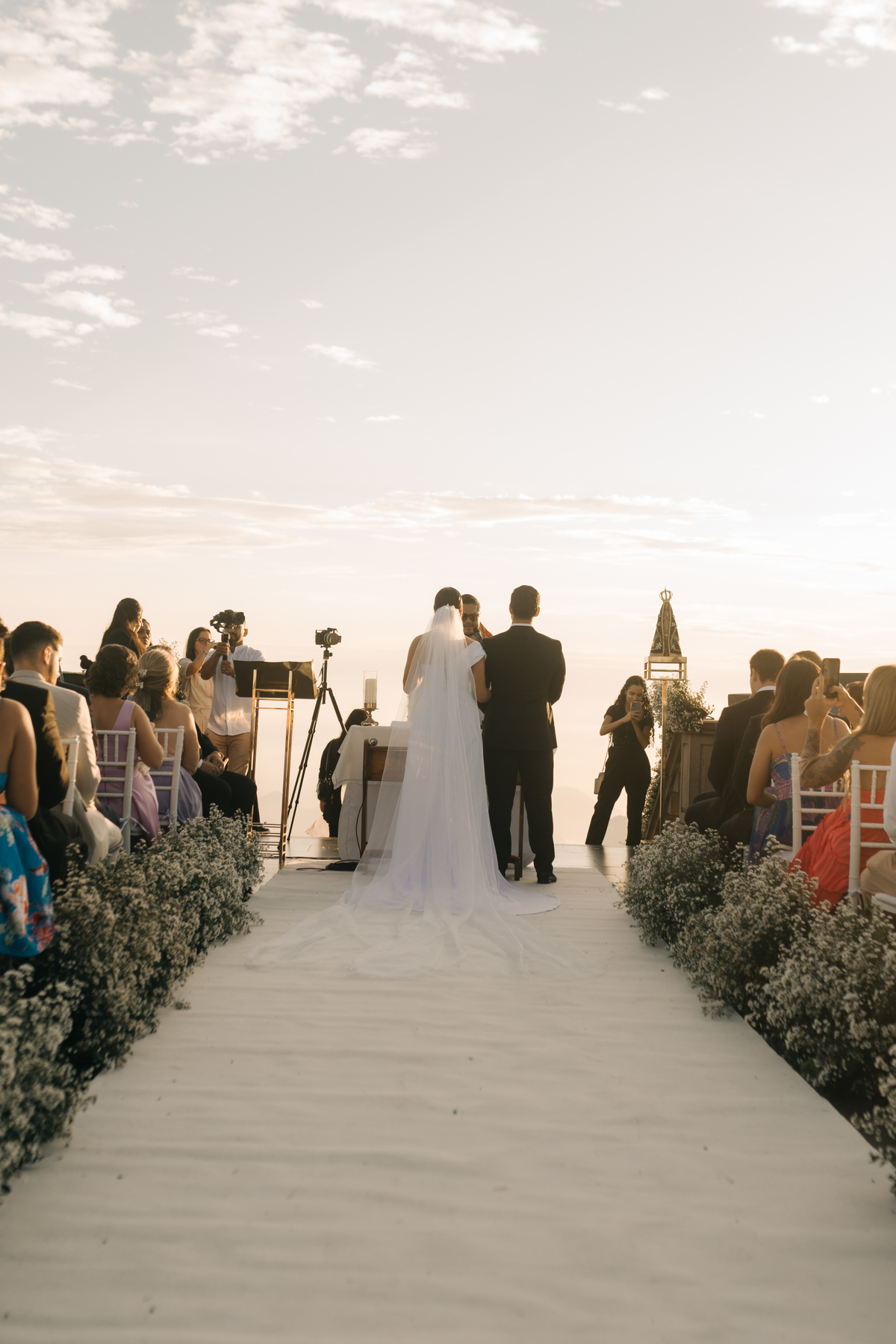 Casamento no cristo redentor.