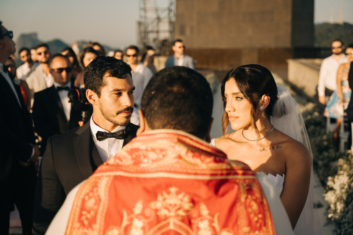 Casamento no cristo redentor.