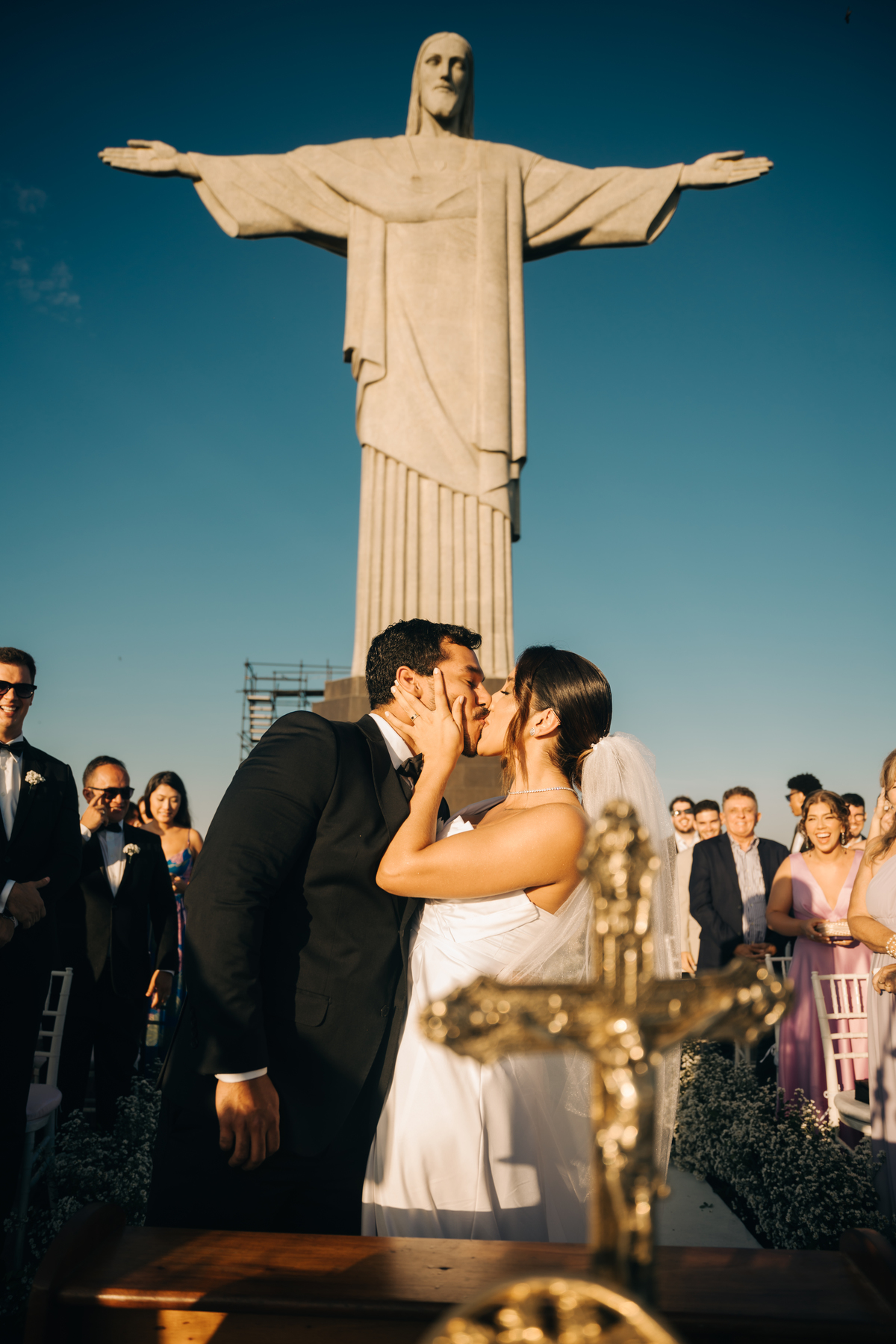 Casamento no cristo redentor.