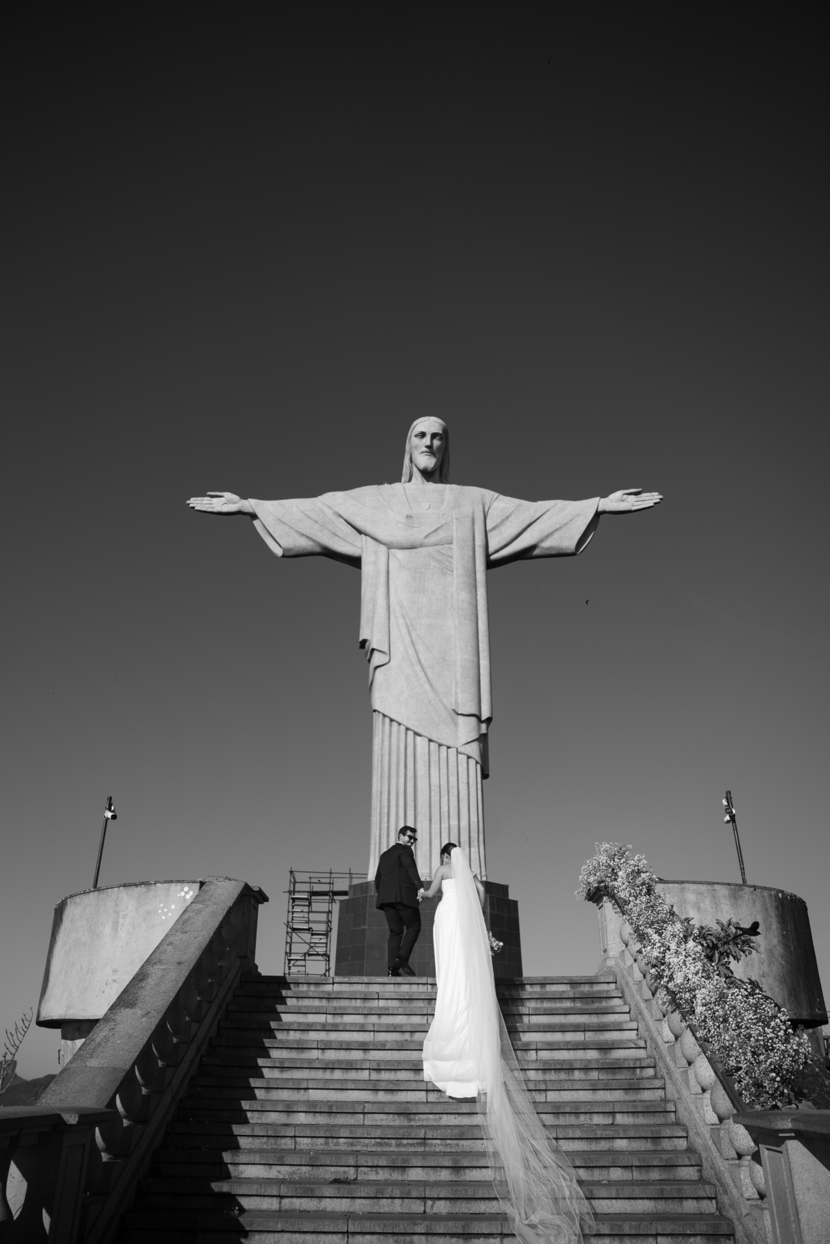 Casamento no cristo redentor.