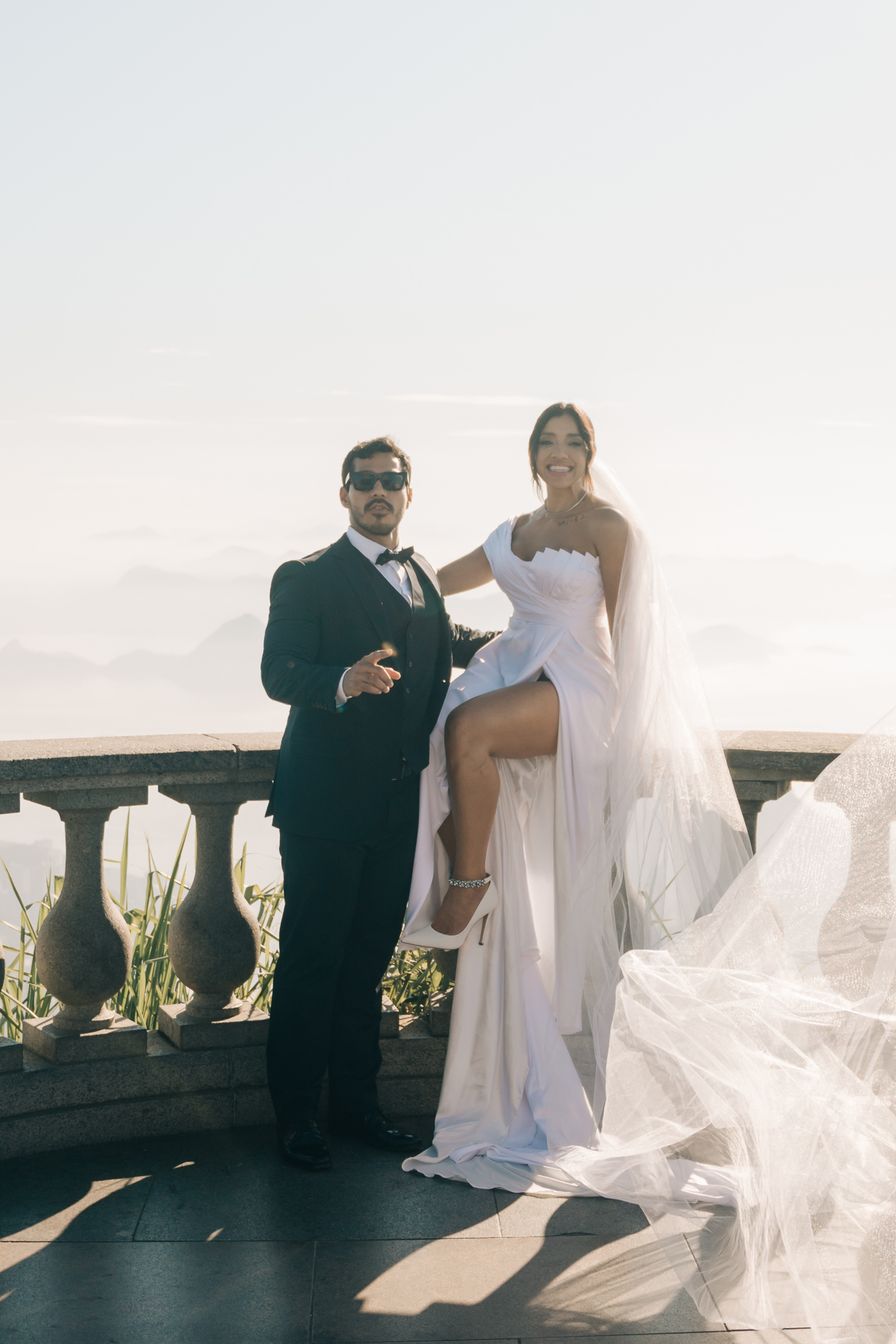 Casamento no cristo redentor.