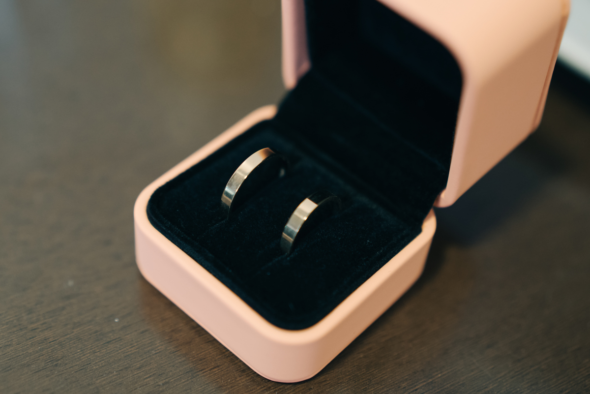 alianças de casamento.