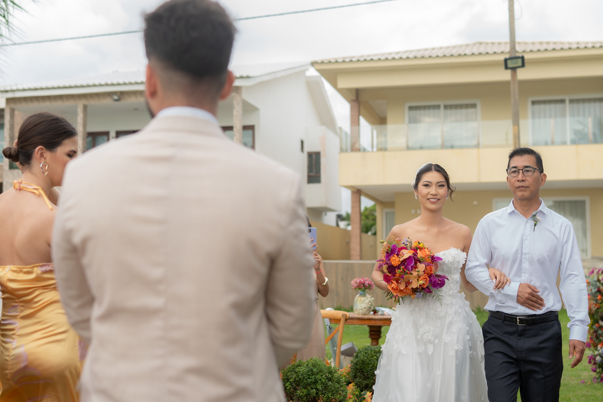 Casamento na praia de Tamandaré.