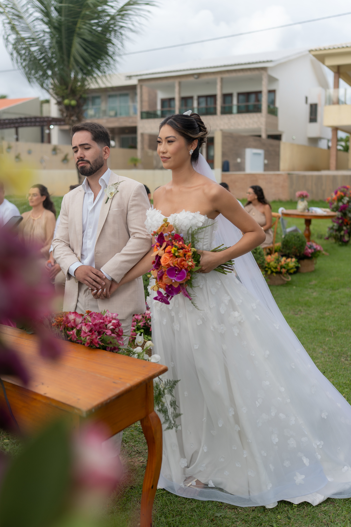 Casamento na praia de Tamandaré.