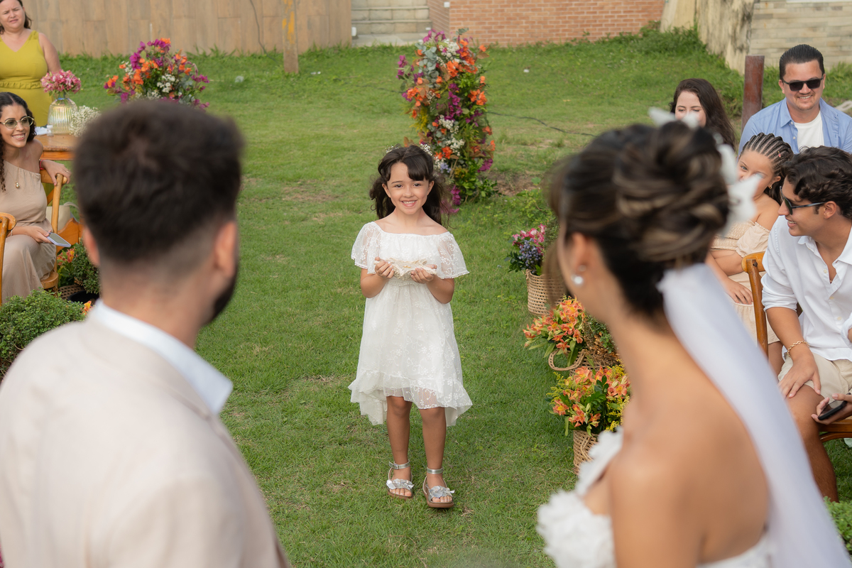 Casamento na praia de Tamandaré.