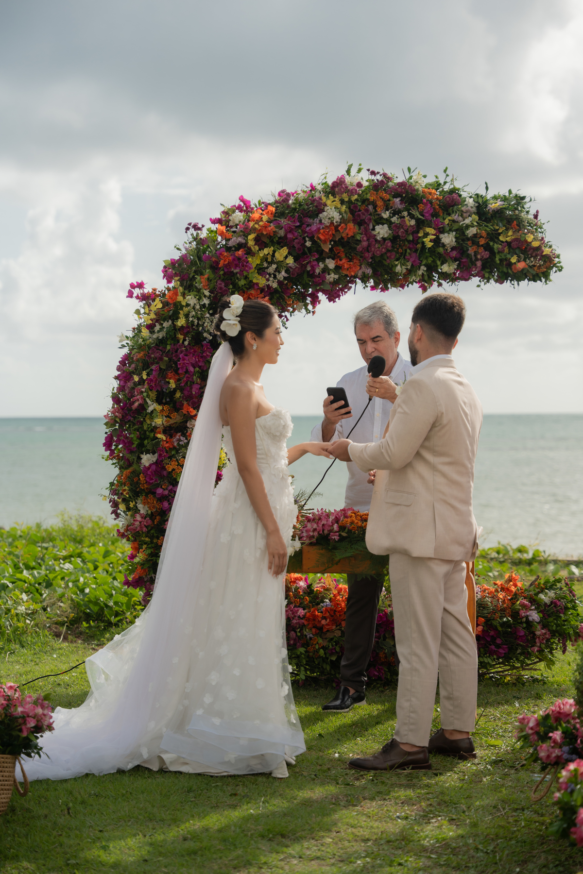 Casamento na praia de Tamandaré.