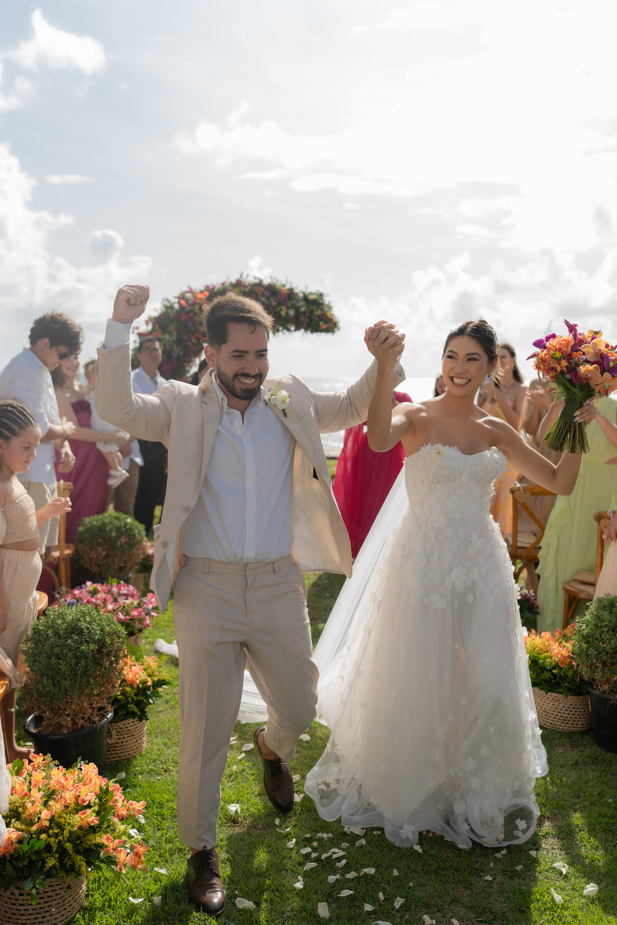 Casamento na praia de Tamandaré.