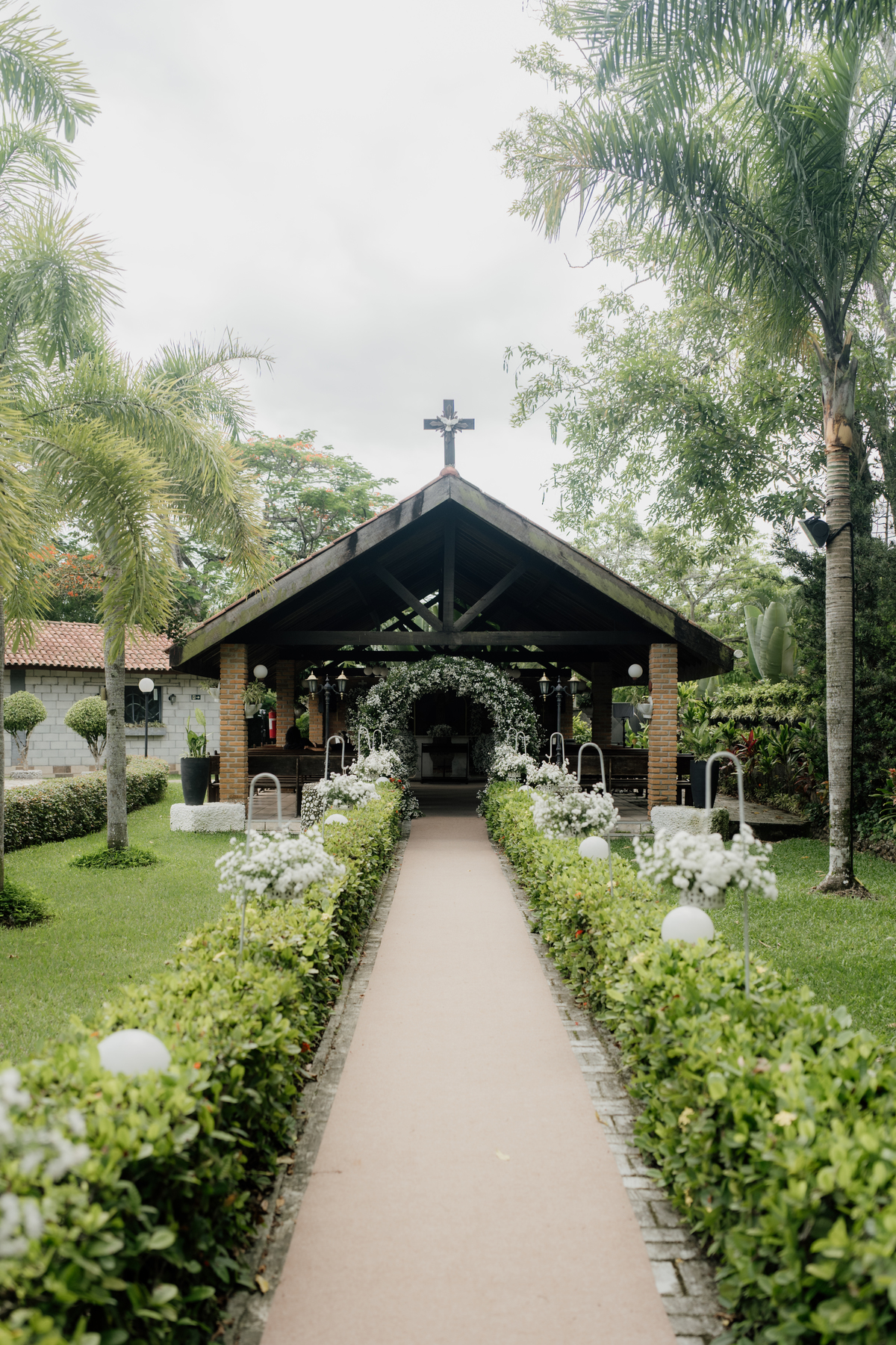 Decoração de casamento em aldeia.