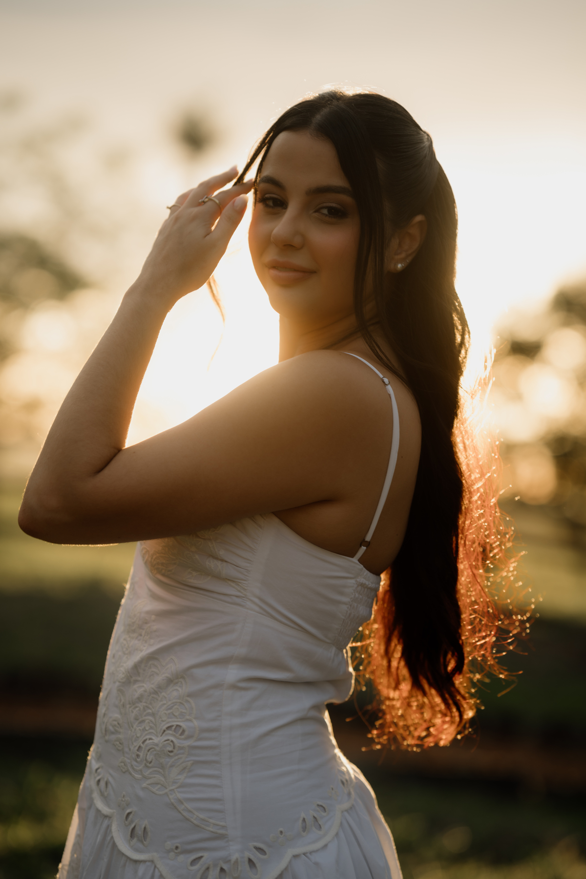 Ensaio pré wedding no por do sol.