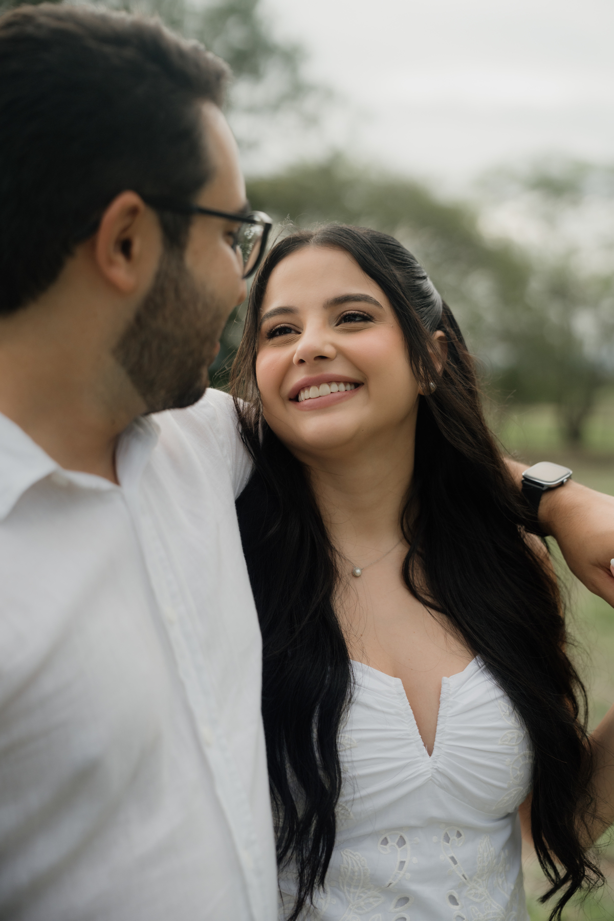 Ensaio pré wedding no por do sol.