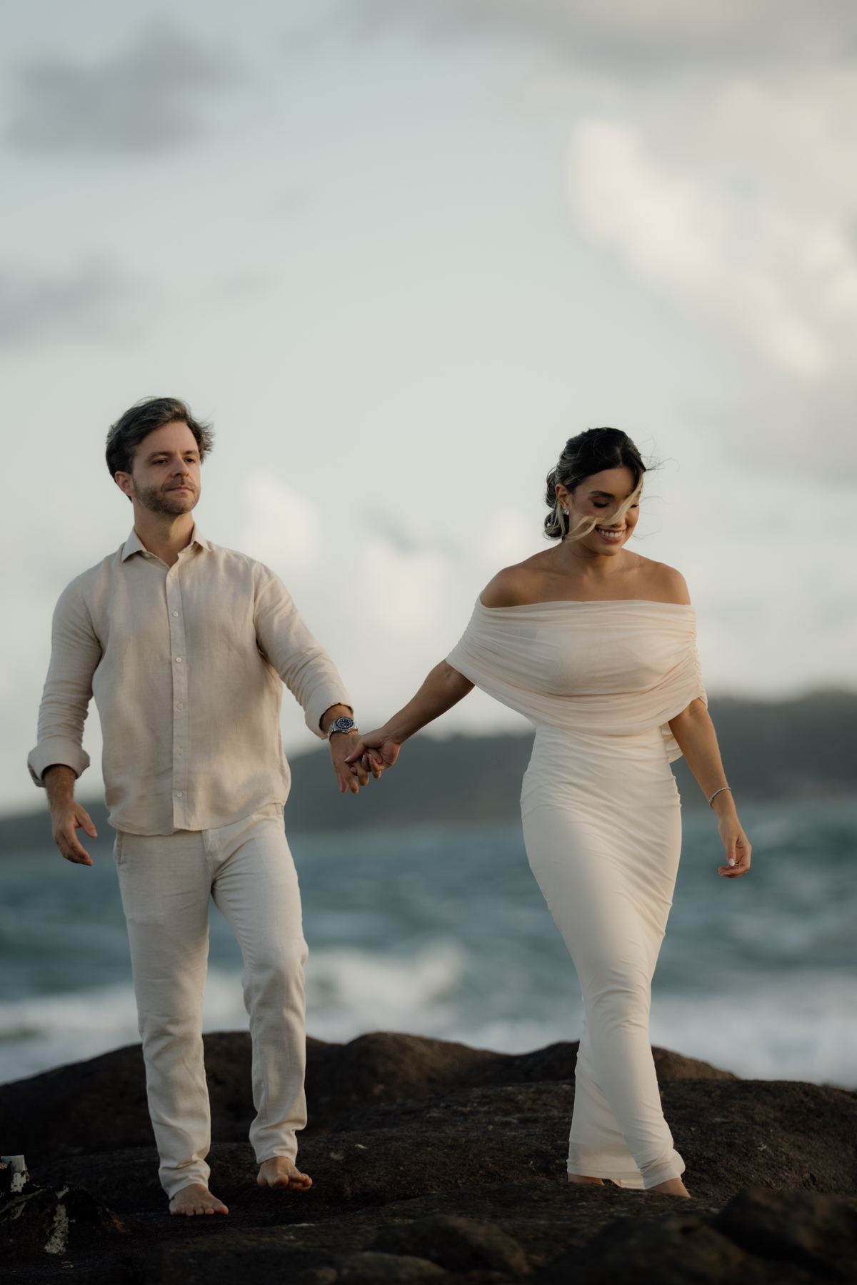 Ensaio pré wedding na praia