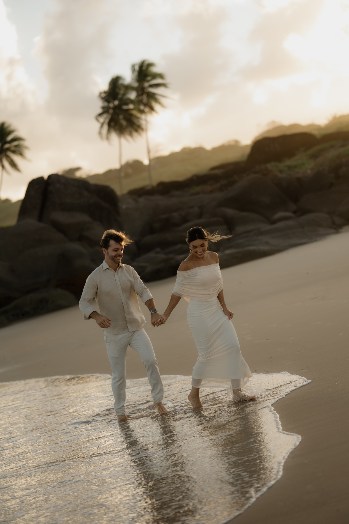 Ensaio pré wedding na praia