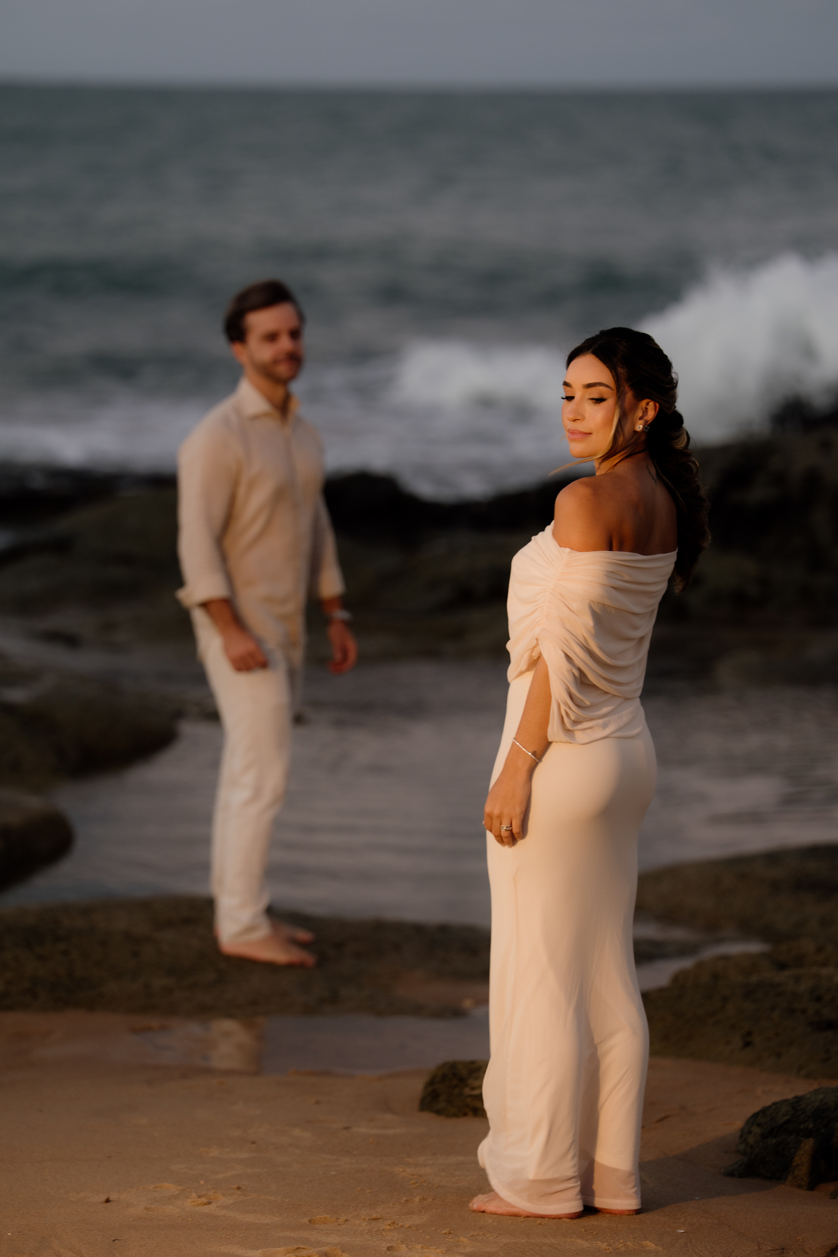 Ensaio pré wedding na praia
