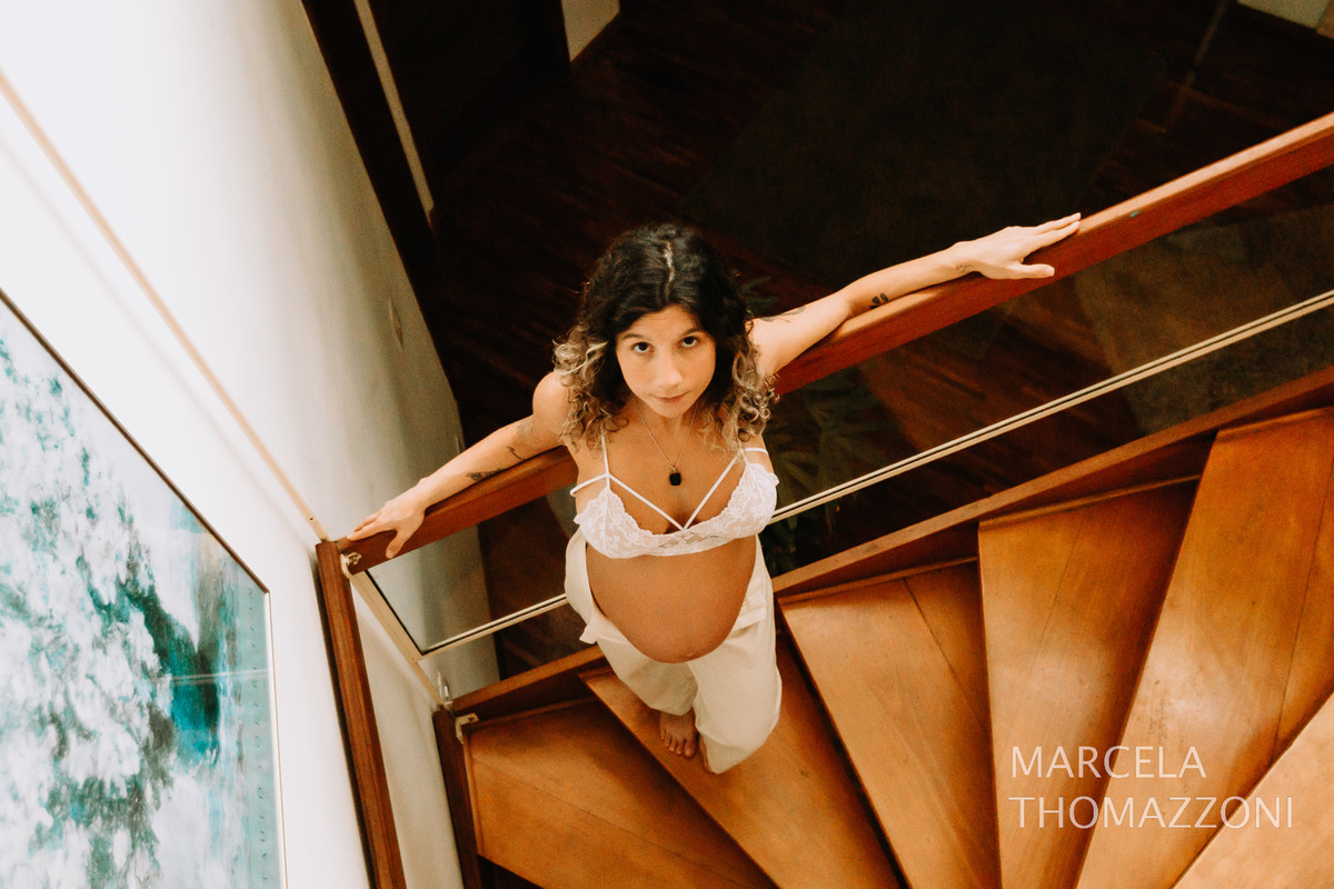 Fotografia gestante arquitetura