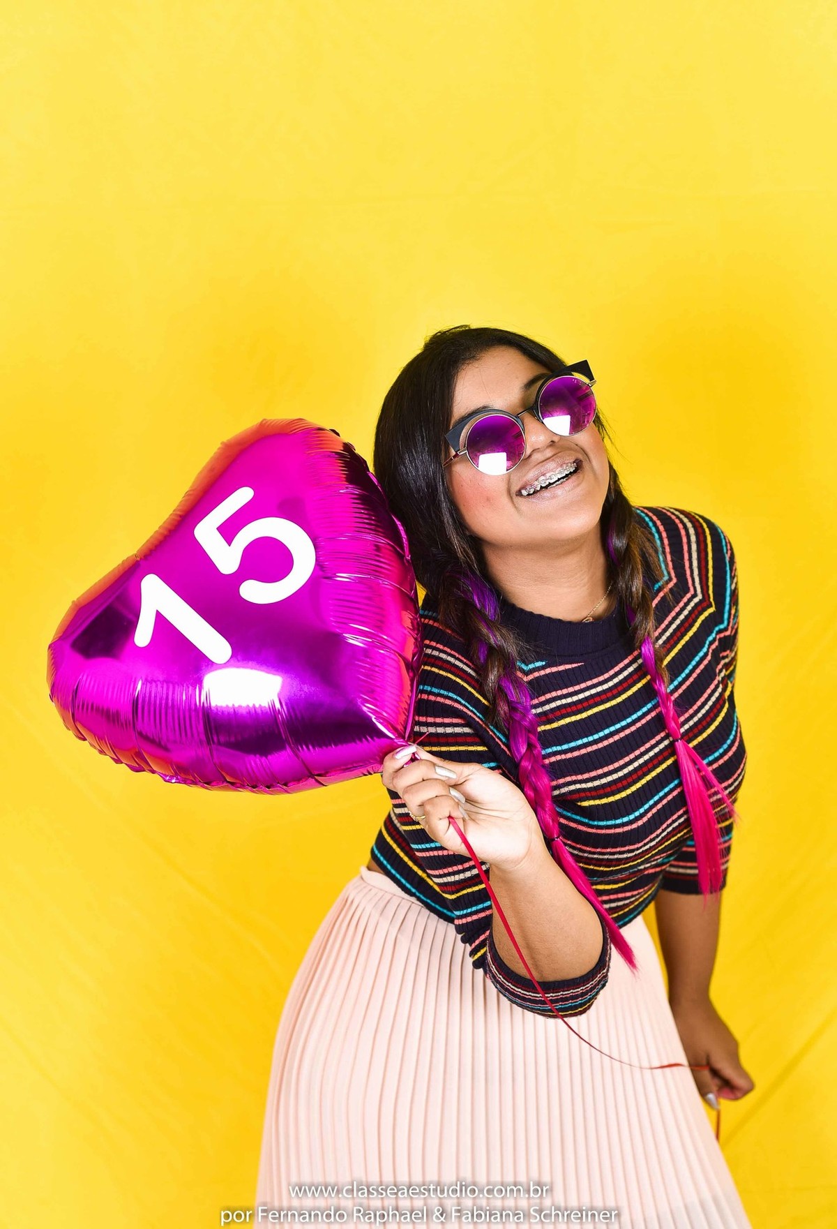 fotos de debutante em estudio