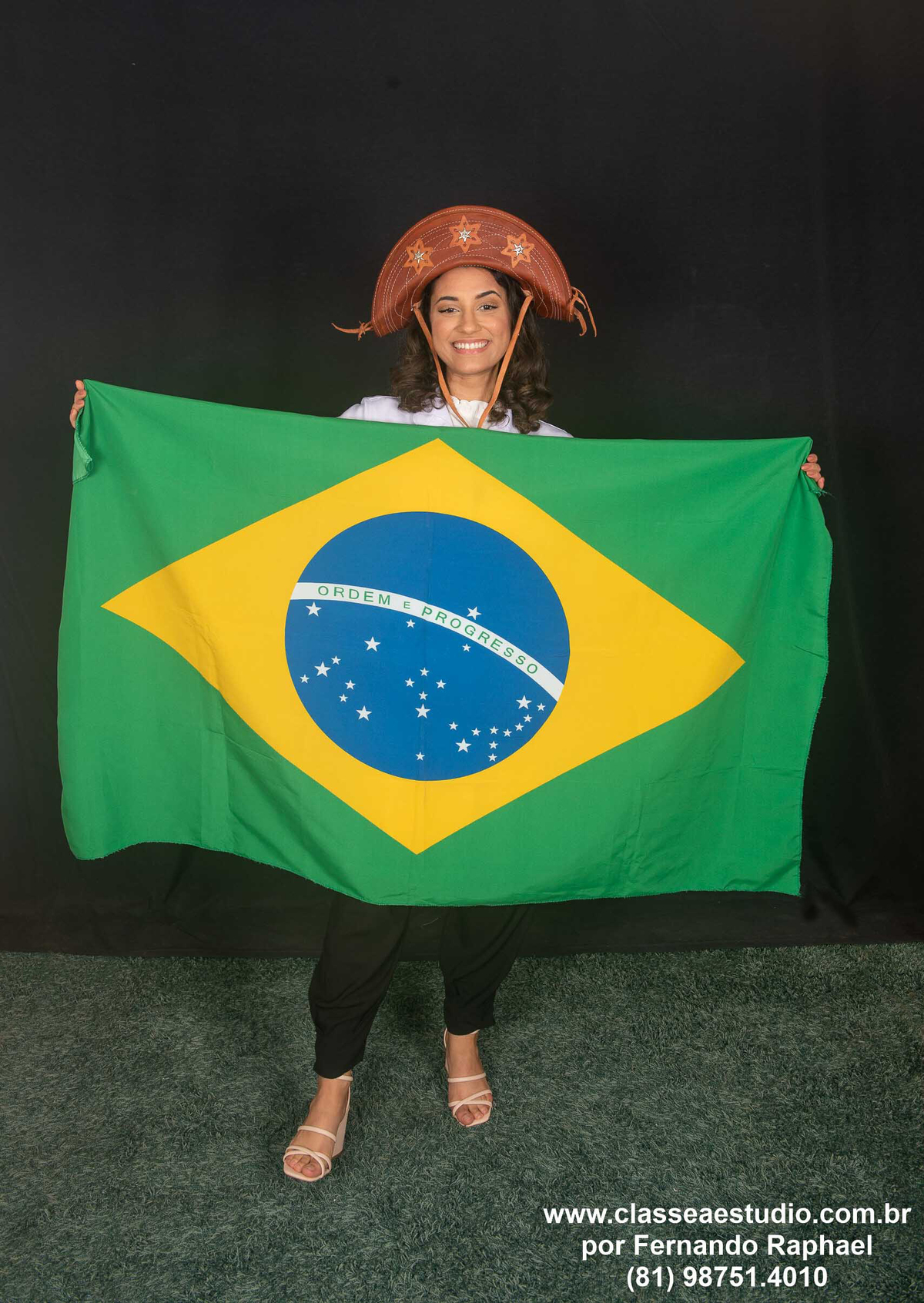 Ensaio de formandos com becas.