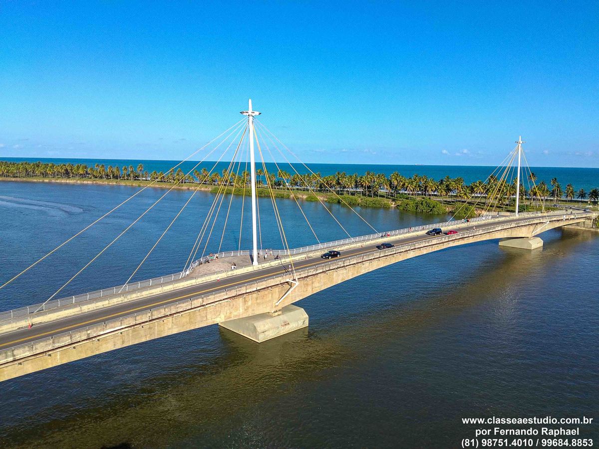 Imagens aereas da ponte do Paiva