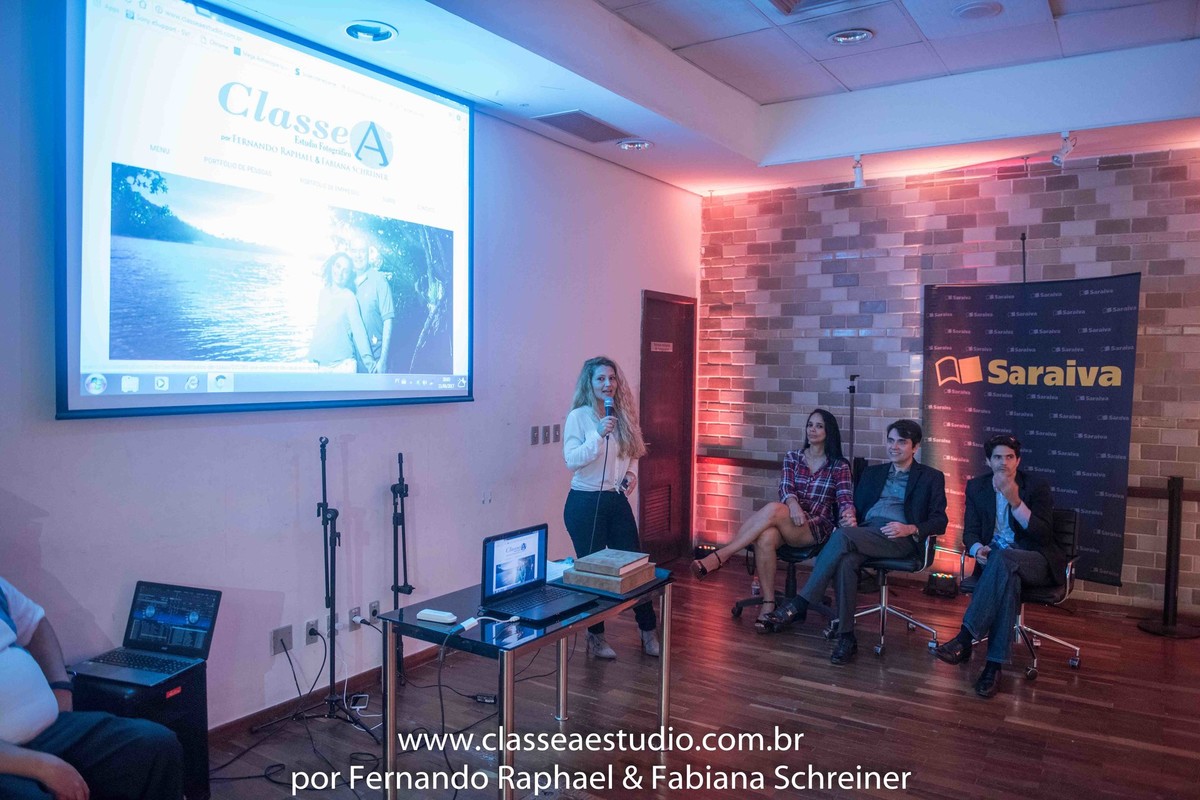 exposição fotográfica na livraria saraiva