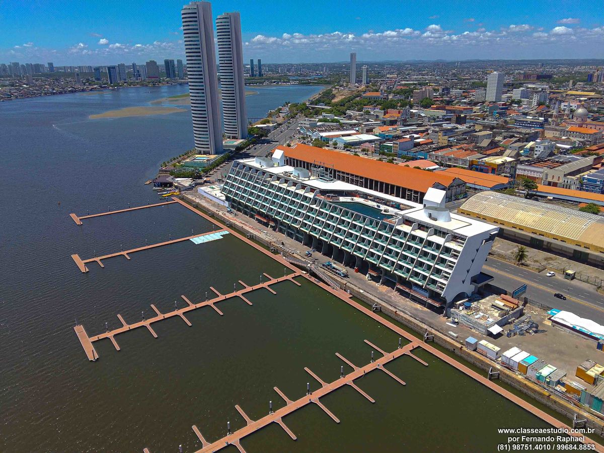 imagens aéreas do Porto Novo Recife