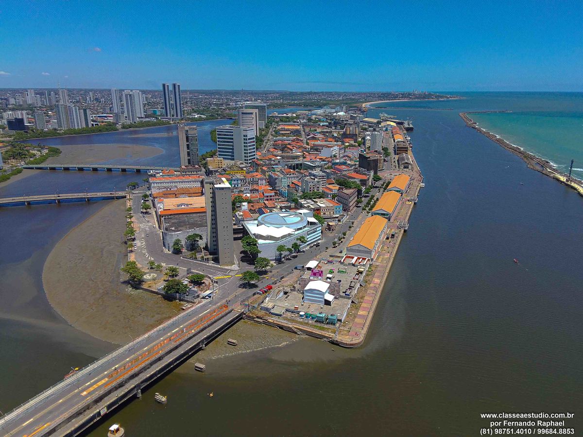 Vídeos aéreos no Porto Novo Recife