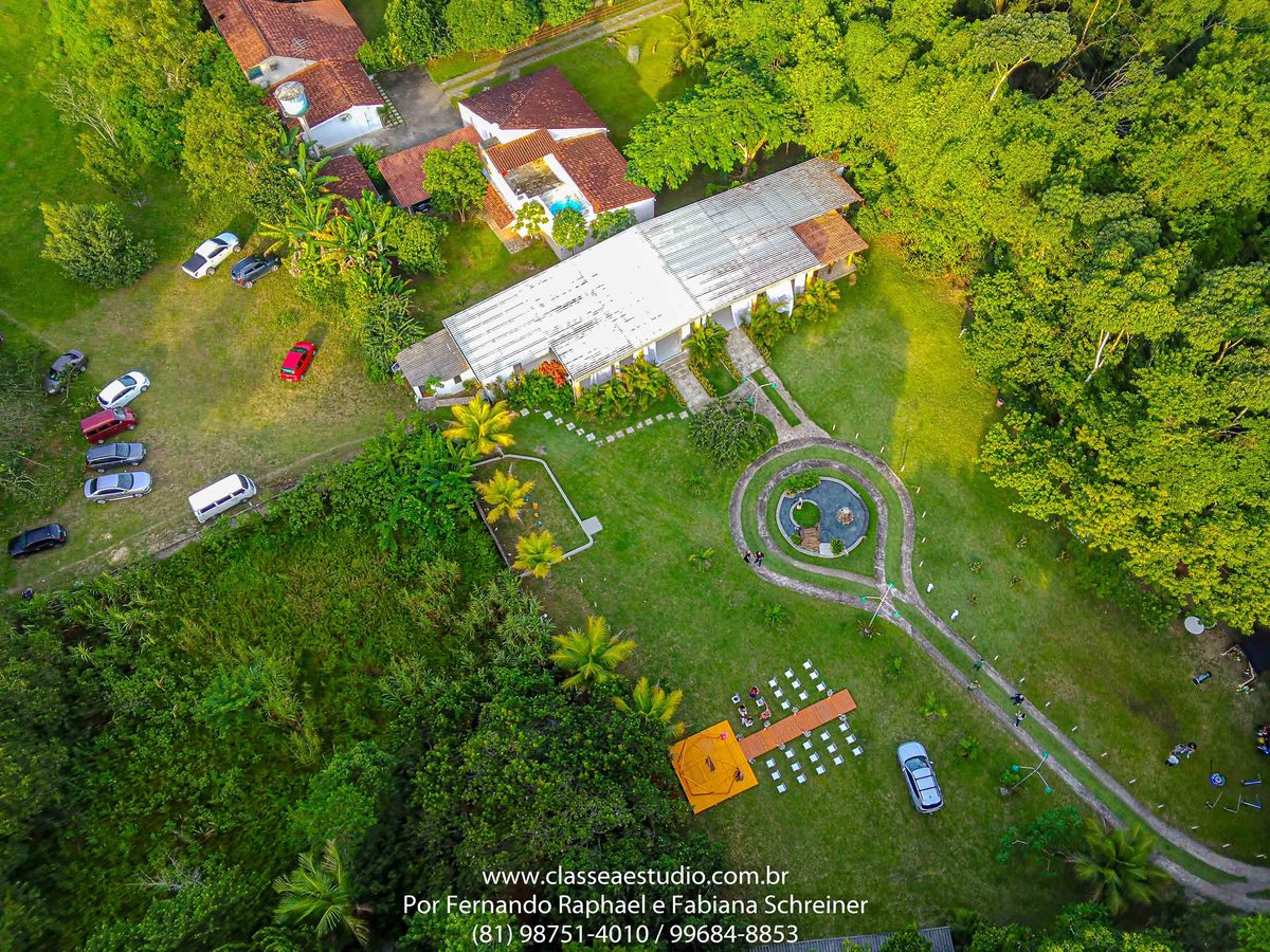 video aéreo em aldeia