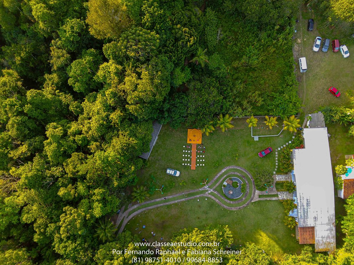 video aéreo em aldeia