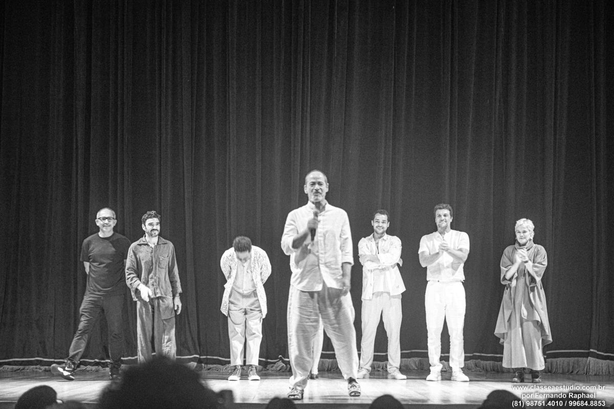 Caio Blat, Eduardo Sterblich, Edson Celulari, Luisa Arraes, Luis Miranda, Rodrigo Lombard, Guel Arraes, Tânia Alves, Dan Stulbach, Carol Castro, Helena Ranaldi nofestival de cinema