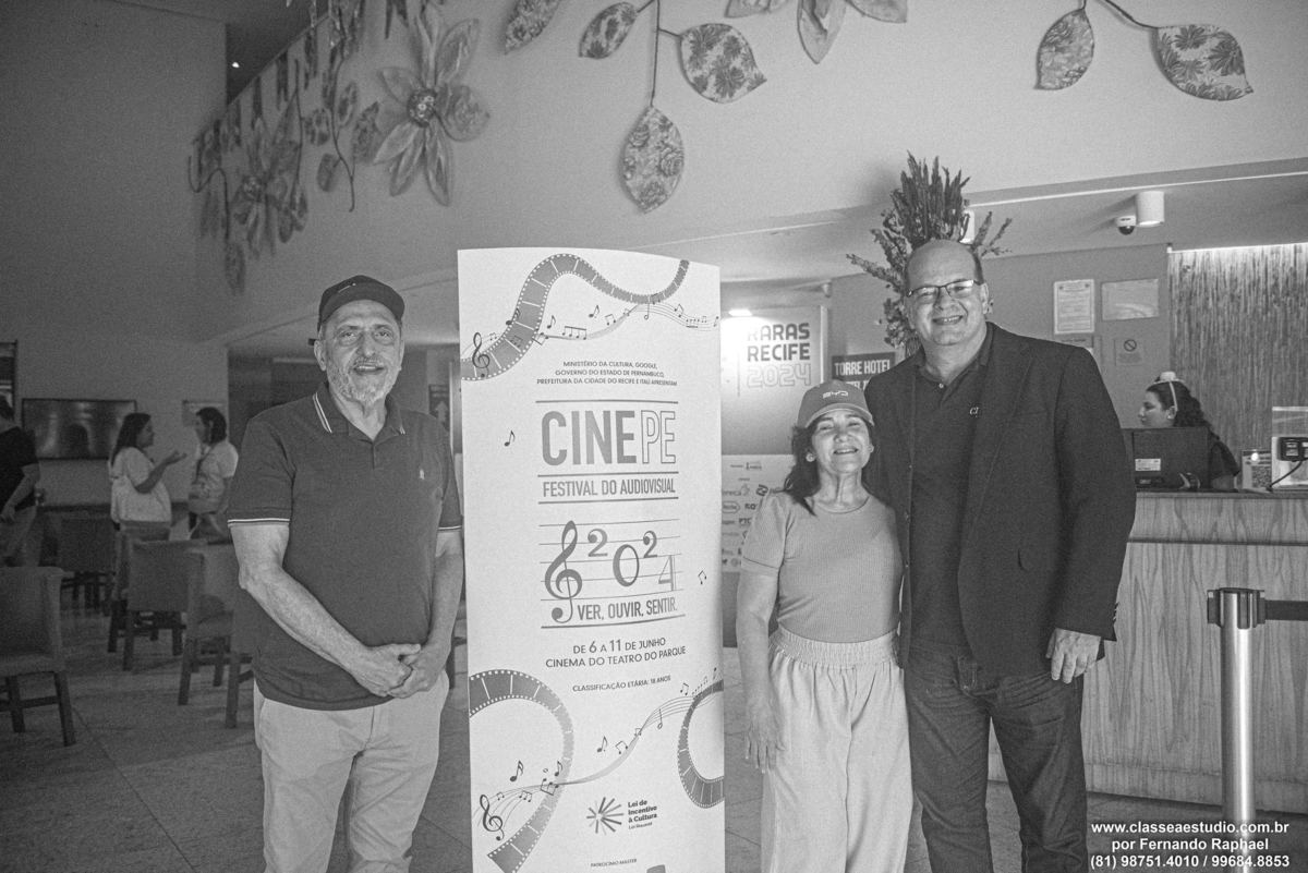 alfredo e sandra betini no festival de cinema para o canal canal Classe A TV no YouTube