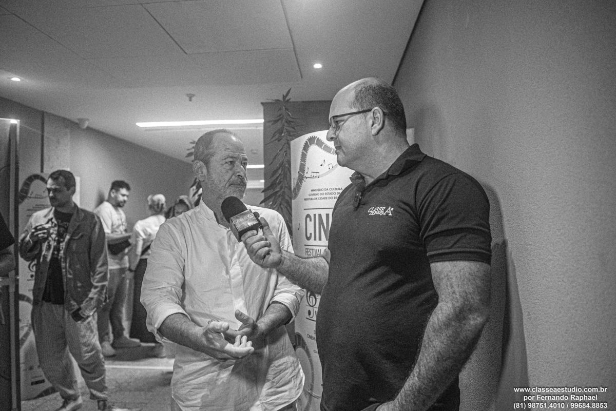 Entrevista com fernando raphael e Guel Arraes no festival de cinema cinepe 
