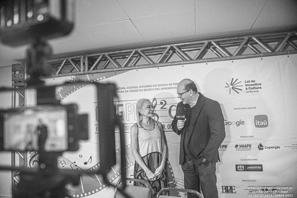Entrevista com tania alves e Fernando Raphael no festival de cinema cinepe para o canal classe a tv