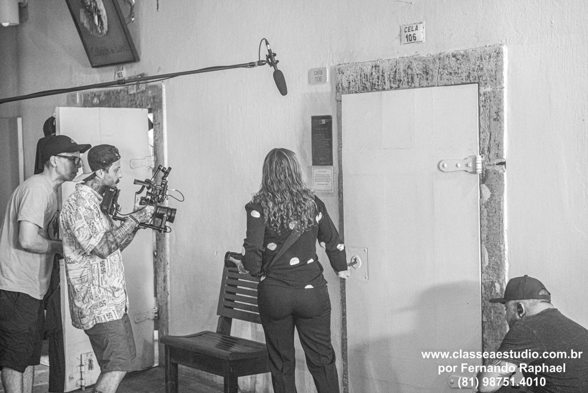 Fotos still para gravação de filme 