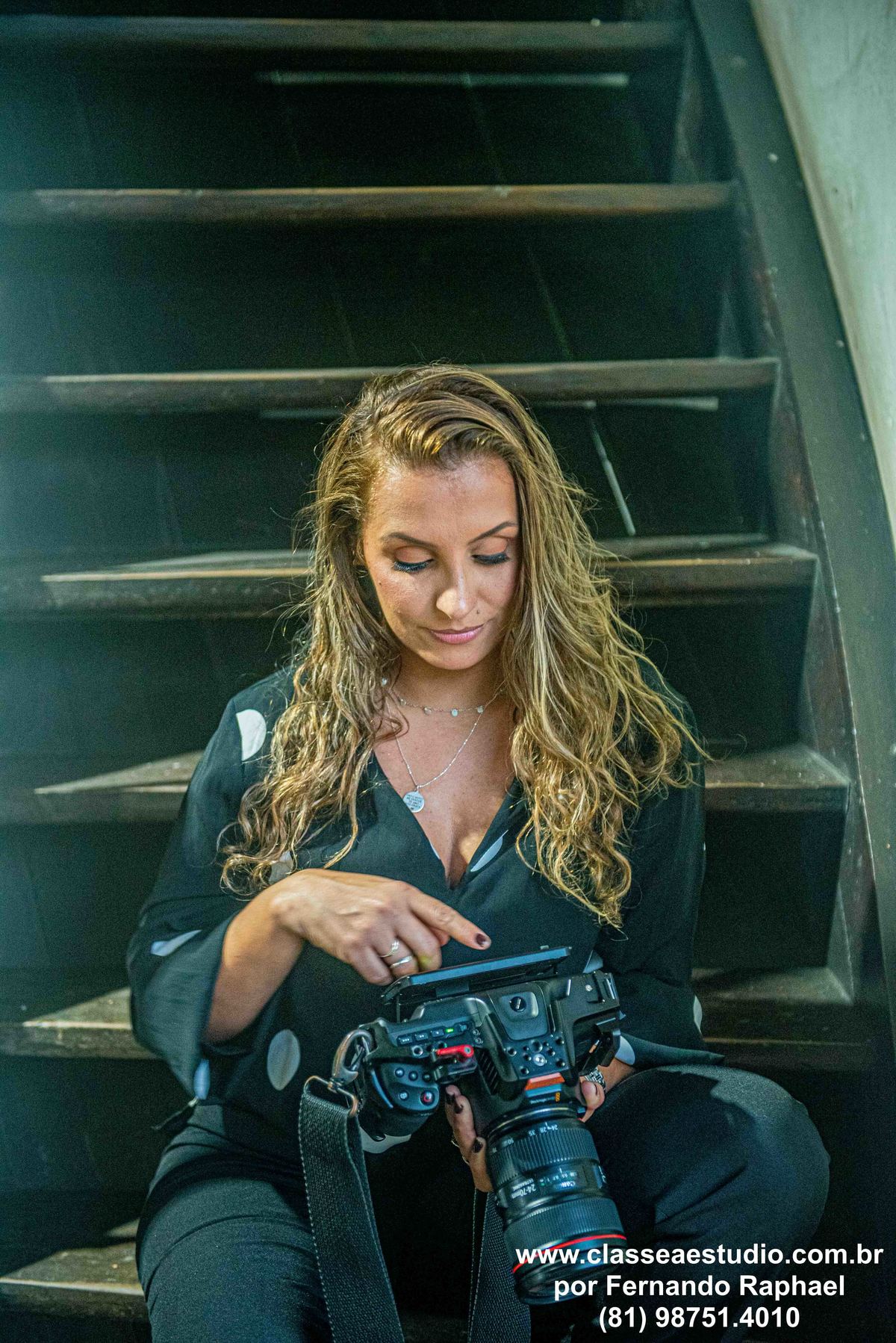 making-of para gravação de filme