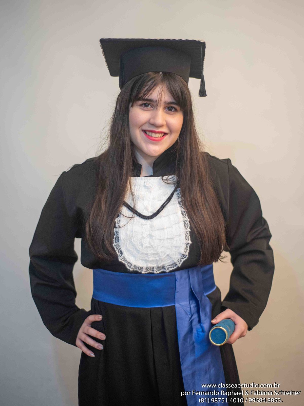 Fotos de formandos no estúdio fotográfico em Recife