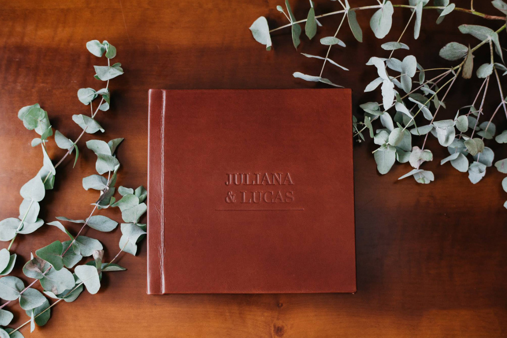 album fotografico em couro