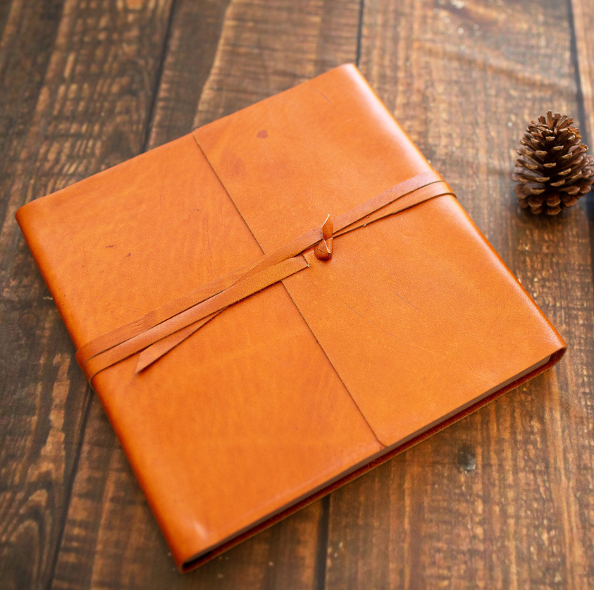 album fotografico em couro